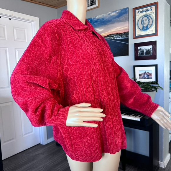 Plus Size Alfred Dunner Zip-front Sweater - Picture 2 of 10